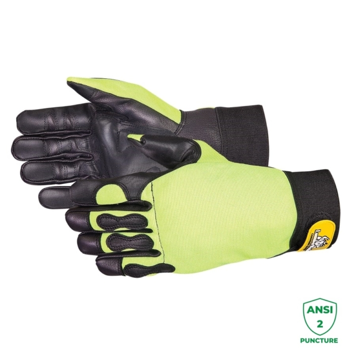 HiViz VibrationDampening Chainsaw Gloves 385CS ergogo