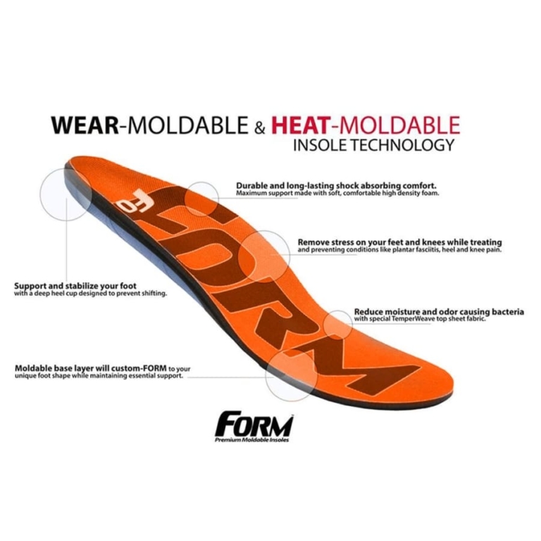 FORM Premium Heat Moldable Insoles Reinforced ergogo