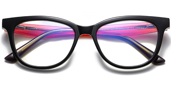 Blue Light Reducing Glasses - "Charlie" Oval Frame - Narrow Fit (13cm) - Image 3