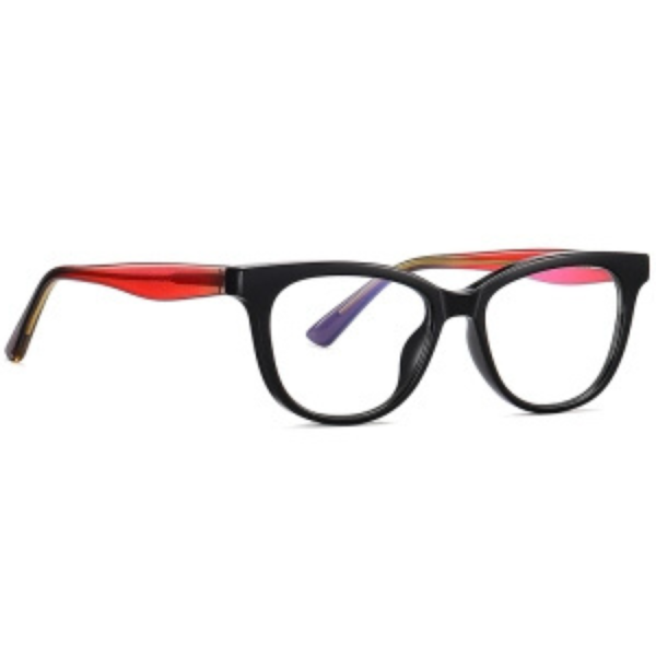 Blue Light Reducing Glasses - "Charlie" Oval Frame - Narrow Fit (13cm)